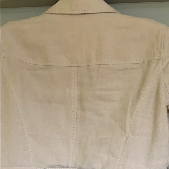 🎀 2 for $30 Anthropologie Natural Linen Blazer - Picture 5 of 6